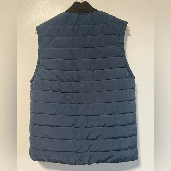 H&M Men's  Navy Padded Puffer Outdoor Vest - Picture 7 of 7